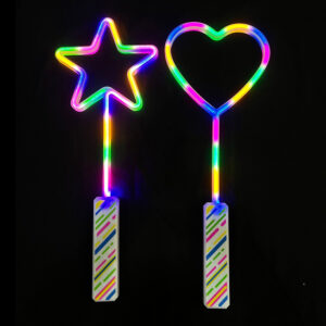 Neon Heart & Star Wands - (Pack of 72 - £2.50 incl. VAT each) AJP-107 C3